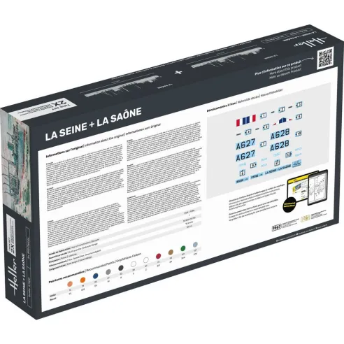 Maquettes bateaux La Seine + La Saone Twinset 1:400 - Heller 85050