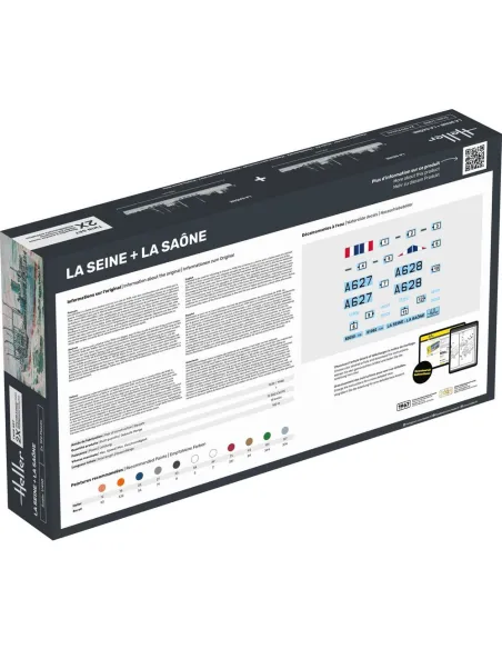 Maquettes bateaux La Seine + La Saone Twinset 1:400 - Heller 85050 Maquettes bateaux La Seine + La Saone Twinset 1:400 - Heller 85050