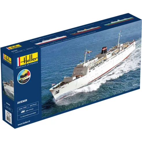 Maquette bateau Avenir 1:1200 - Starter Kit - Heller 56625