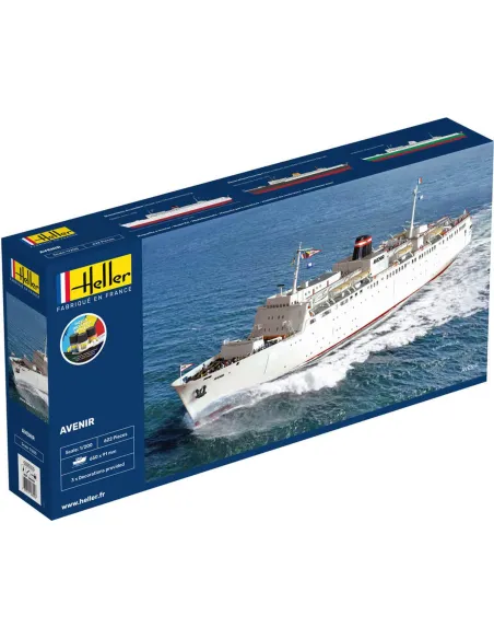 Maquette bateau Avenir 1:1200 - Starter Kit - Heller 56625