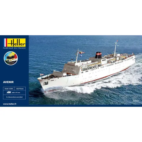 Maquette bateau Avenir 1:1200 - Starter Kit - Heller 56625