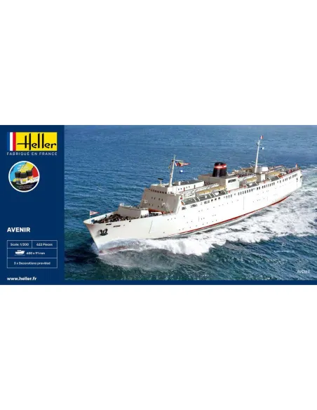 Maquette bateau Avenir 1:1200 - Starter Kit - Heller 56625 Maquette bateau Avenir 1:1200 - Starter Kit - Heller 56625