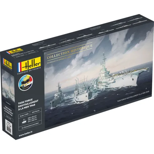 Maquettes bateaux Task Force "Ravitaillement A La Mer 1:400 - Starter Kit - Heller 57092