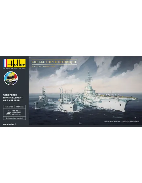 Maquettes bateaux Task Force "Ravitaillement A La Mer 1:400 - Starter Kit - Heller 57092 Maquettes bateaux Task Force "Ravitaillement A La Mer 1:400 - Starter Kit - Heller 57092