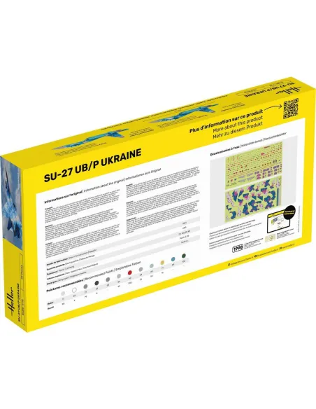 Maquette avion Su-27 Ub/P Ukraine 1:72 - Starter Kit - Heller 56371
