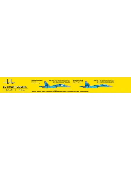 Maquette avion Su-27 Ub/P Ukraine 1:72 - Starter Kit - Heller 56371