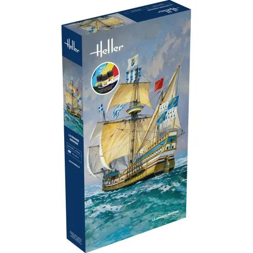 Maquette bateau La Grande Hermine 1:150 - Starter Kit - Heller 56841