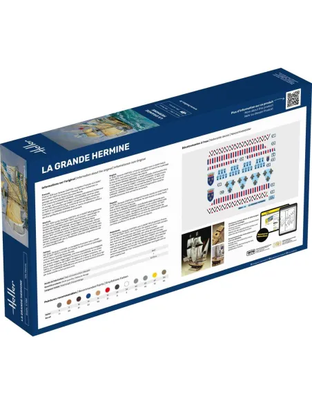 Maquette bateau La Grande Hermine 1:150 - Starter Kit - Heller 56841 Maquette bateau La Grande Hermine 1:150 - Starter Kit - Heller 56841