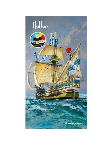 Maquette bateau La Grande Hermine 1:150 - Starter Kit - Heller 56841 Maquette bateau La Grande Hermine 1:150 - Starter Kit - Heller 56841