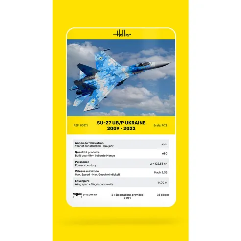 Maquette avion 27 Ub/P Ukraine 1:72 - Heller 80371