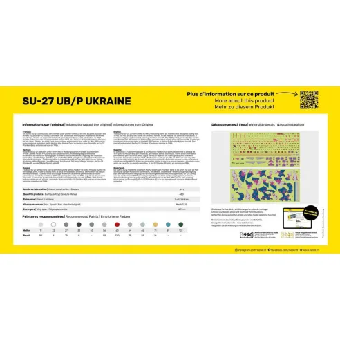 Maquette avion 27 Ub/P Ukraine 1:72 - Heller 80371