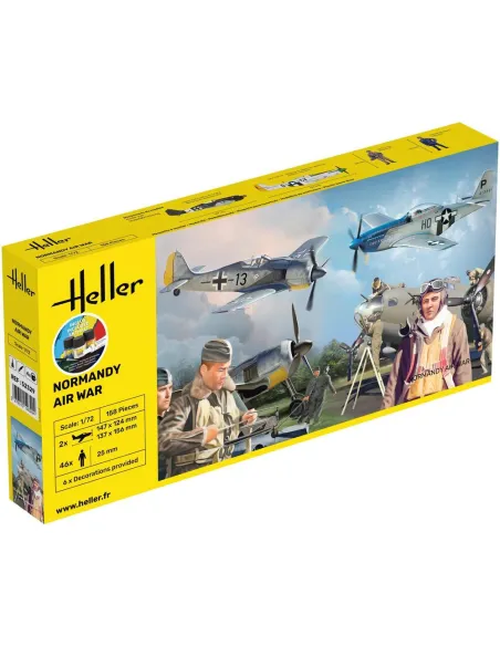 Maquettes Avions Normandy Airwar 1:72 - Starter Kit - Heller 52329