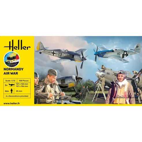 Maquettes Avions Normandy Airwar 1:72 - Starter Kit - Heller 52329