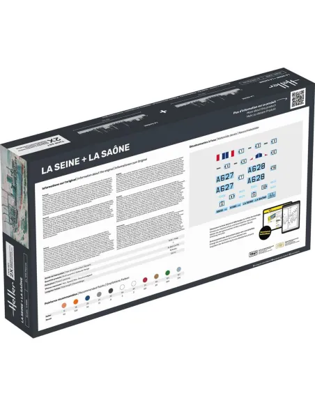 Maquettes bateaux La Seine + La Saone Twinset 1:400 - Starter Kit - Heller 55050 Maquettes bateaux La Seine + La Saone Twinset 1:400 - Starter Kit - Heller 55050