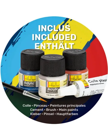 Maquettes bateaux La Seine + La Saone Twinset 1:400 - Starter Kit - Heller 55050 Maquettes bateaux La Seine + La Saone Twinset 1:400 - Starter Kit - Heller 55050