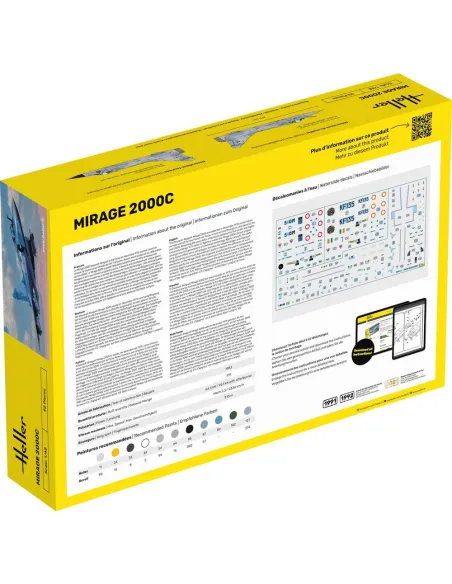 Maquette avion Mirage 2000 C 1:48 - Heller 80426