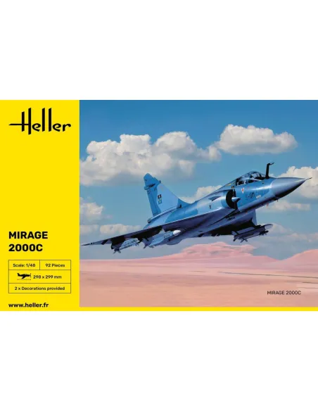 Maquette avion Mirage 2000 C 1:48 - Heller 80426