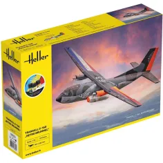 Maquette avion Transall C-160 Retro Brummel 1:72 - Starter Kit - Heller 56358