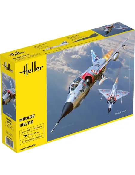 Maquette avion Mirage Iiie/Rd 1:48 - Heller 30422