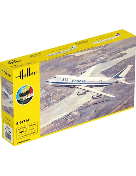 Maquette avion B-747 Af 1:125 - Starter Kit - Heller 56459