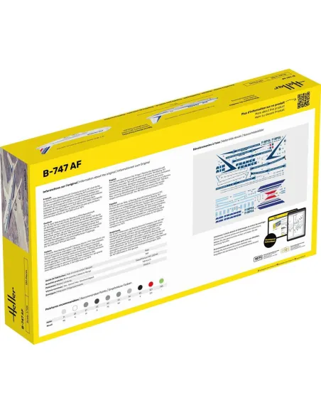 Maquette avion B-747 Af 1:125 - Starter Kit - Heller 56459