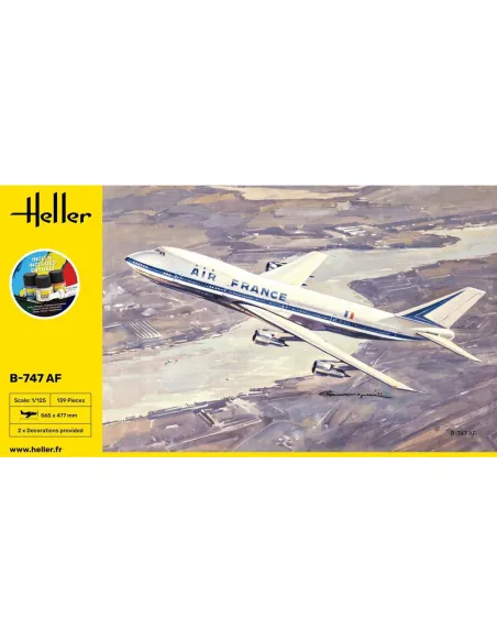 Maquette avion B-747 Af 1:125 - Starter Kit - Heller 56459
