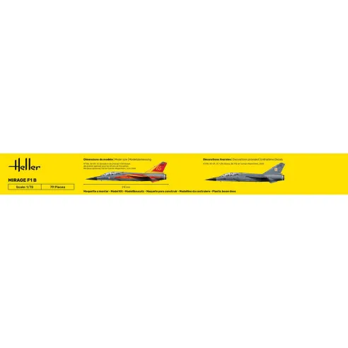 Maquette avion Mirage F1 1:72 - Heller 30319