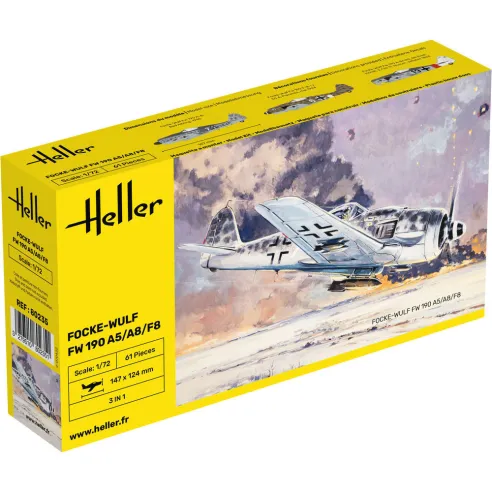 Maquette d'avion Fw 190 A5/A8/F8 1:72 - Heller 80235