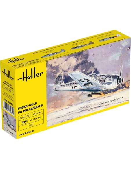Maquette d'avion Fw 190 A5/A8/F8 1:72 - Heller 80235