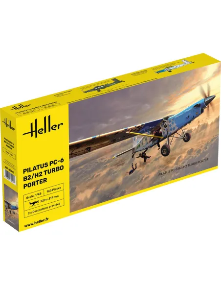 Maquette d'avion Pilatus Pc-6 B2/H2 Turbo Porter 1:48 - Heller 30410
