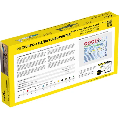 Maquette d'avion Pilatus Pc-6 B2/H2 Turbo Porter 1:48 - Heller 30410