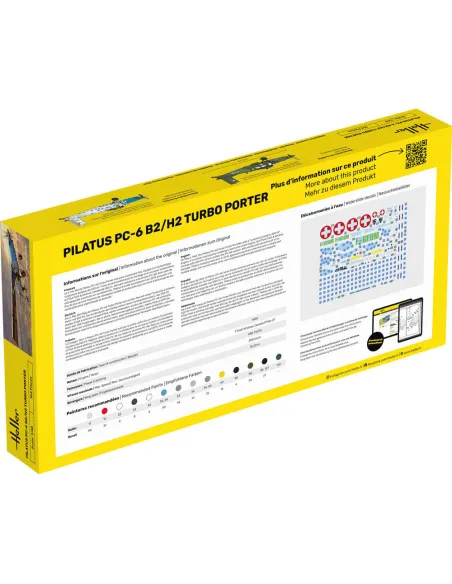 Maquette d'avion Pilatus Pc-6 B2/H2 Turbo Porter 1:48 - Heller 30410