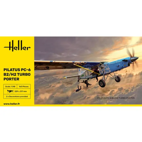 Maquette d'avion Pilatus Pc-6 B2/H2 Turbo Porter 1:48 - Heller 30410
