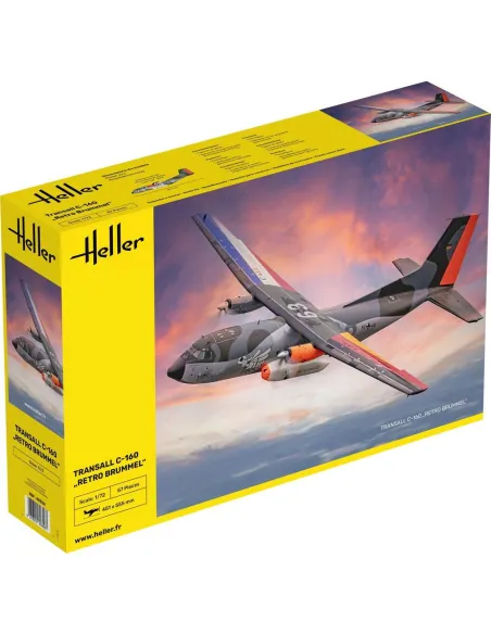 Maquette avion Transall C-160 Retro Brummel 1:72 - Heller 80358