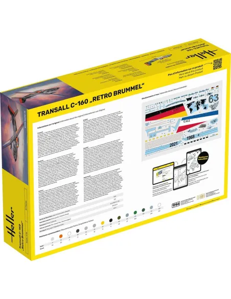 Maquette avion Transall C-160 Retro Brummel 1:72 - Heller 80358