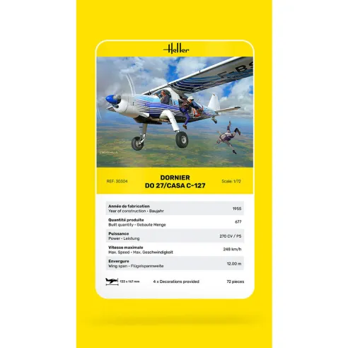 Maquette avion DO27/Casa C 1:72 - Heller 30304