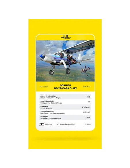 Maquette avion DO27/Casa C 1:72 - Heller 30304