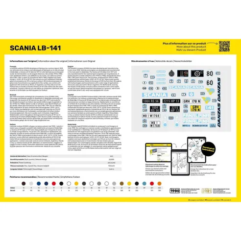 Maquette camion Truck Lb 1:24 - Heller 80773