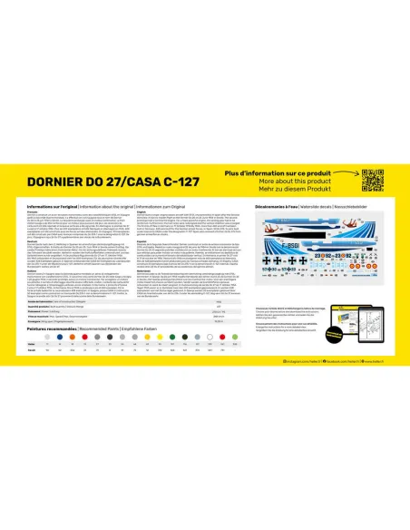 Maquette avion DO27/Casa C 1:72 - Heller 30304