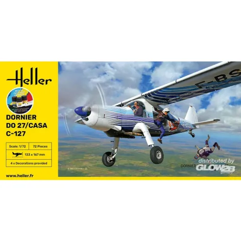 Maquette avion DO27/Casa C 1:72 - Starter Kit - Heller 35304