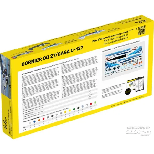 Maquette avion DO27/Casa C 1:72 - Starter Kit - Heller 35304