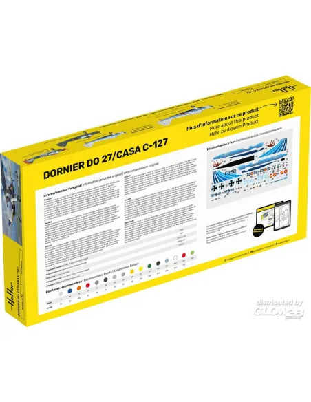 Maquette avion DO27/Casa C 1:72 - Starter Kit - Heller 35304