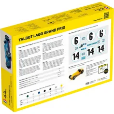 Maquette voiture Talbot Lago Grand Prix 1:24 - Starter Kit - Heller 56721 2