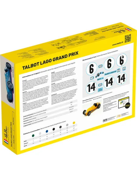 Maquette voiture Talbot Lago Grand Prix 1:24 - Starter Kit - Heller 56721