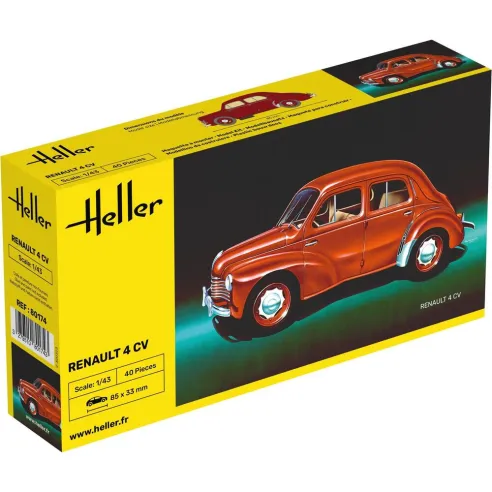 Maquette voiture Renault 4 Cv 1:43 - Heller 80174