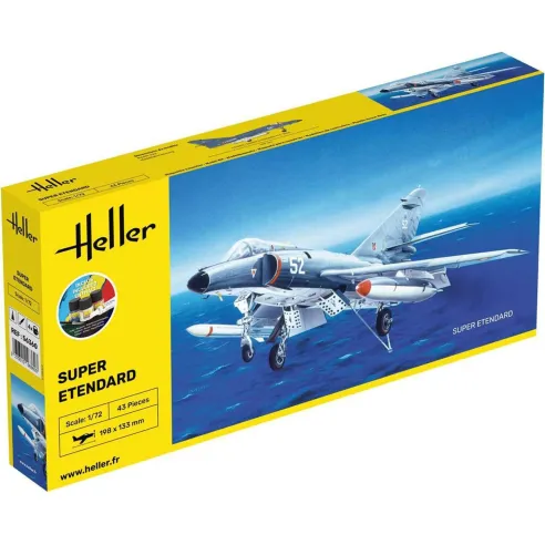 Maquette avion Super Etendard 1:72 - Starter Kit - Heller 56360