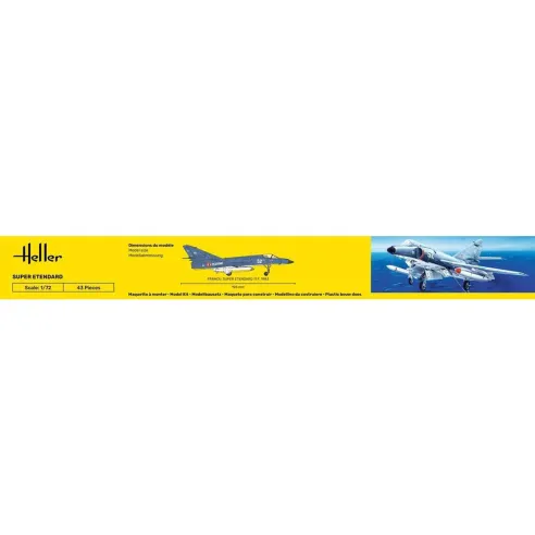 Maquette avion Super Etendard 1:72 - Starter Kit - Heller 56360