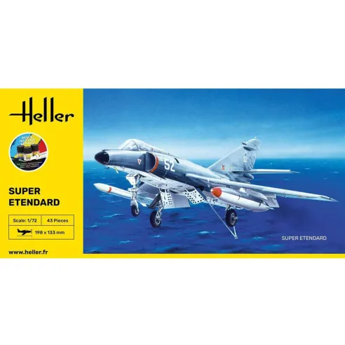 Maquette avion Super Etendard 1:72 - Starter Kit - Heller 56360