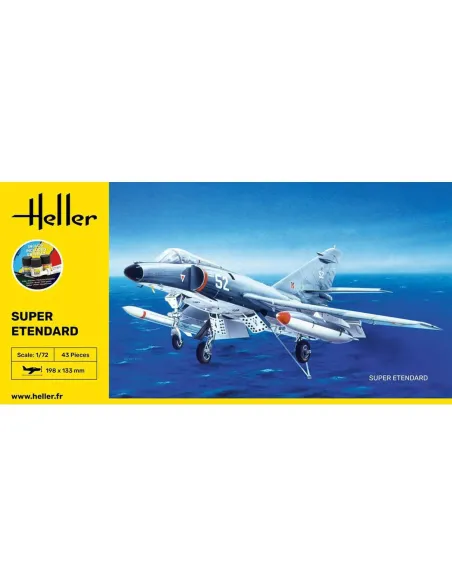 Maquette avion Super Etendard 1:72 - Starter Kit - Heller 56360