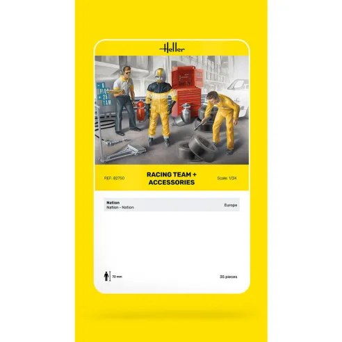 Figurines sport automobile Racing Team 1:24 - Heller 82750